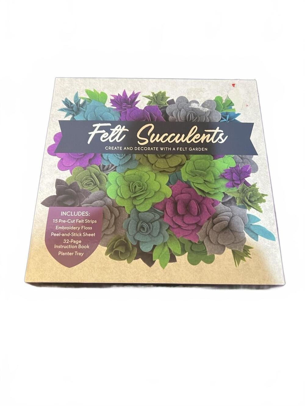 NEW Felt Succulents create and decorate with a felt garden